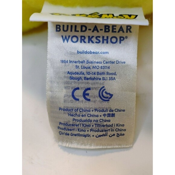 Nintendo Pokemon Build A Bear Workshop BAB Pikachu 18" Stuffed Plushie Toy 2017 - Picture 7 of 10